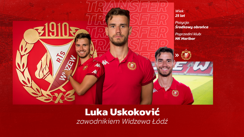 Luka Uskoković jednak nie zagra w Widzewie