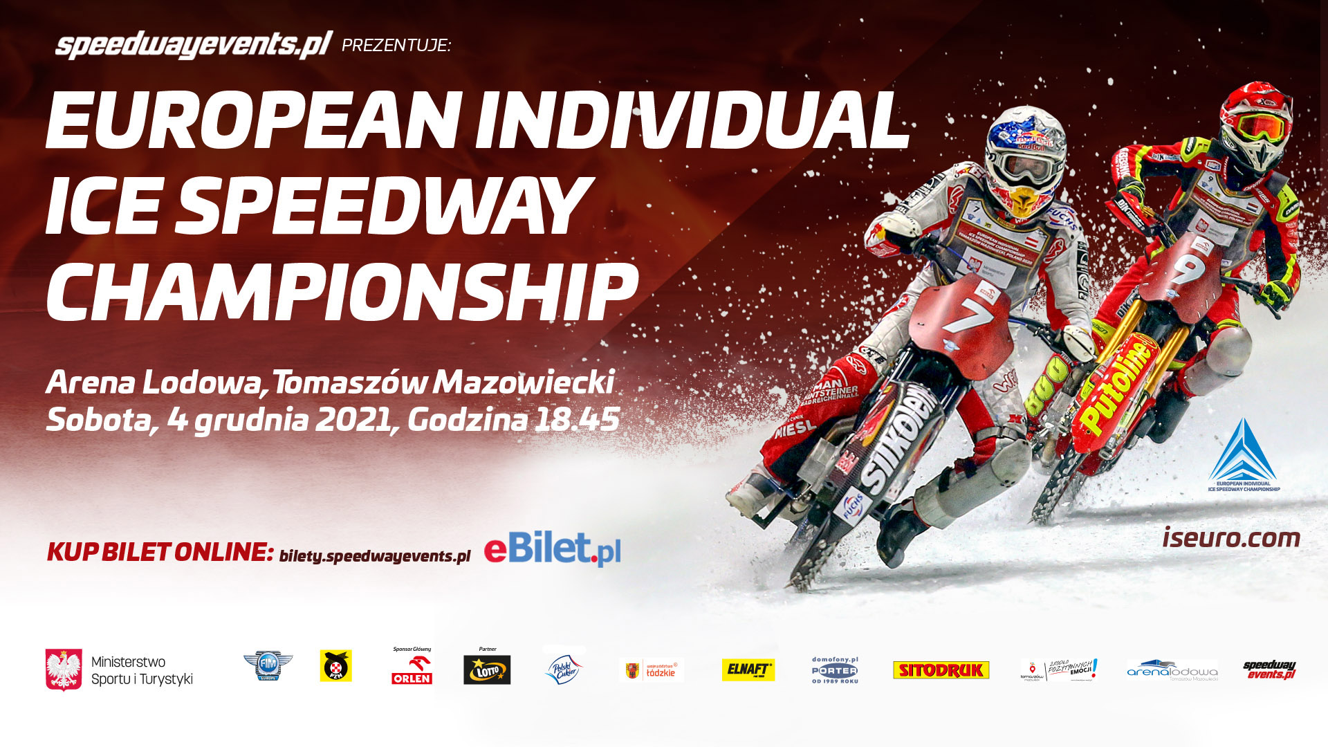 Poznaliśmy nazwiska uczestników European Individual Ice Speedway Championship