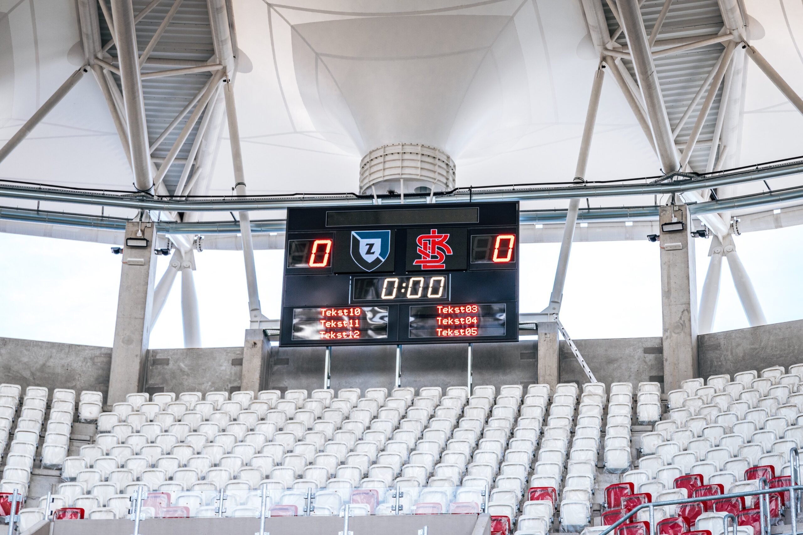 Nowa tablica wyników na stadionie ŁKS-u