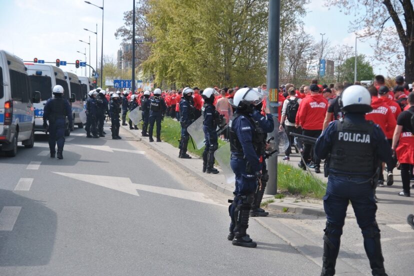 Pochód i mecz ŁKS - Widzew / 03.05.2022 (fot. KMP w Łodzi)