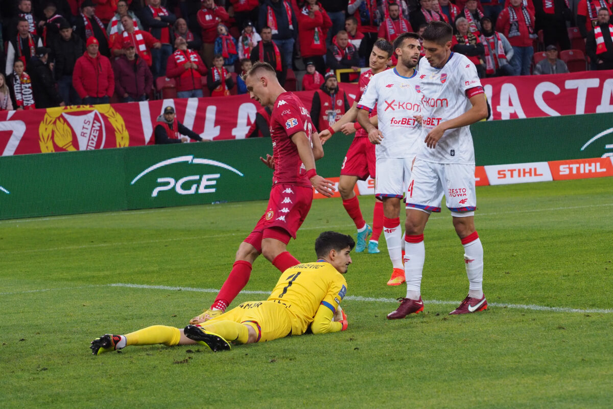 Widzew Łódź- Raków 0:0 / 02.10.2022 / fot. Łódzki Sport