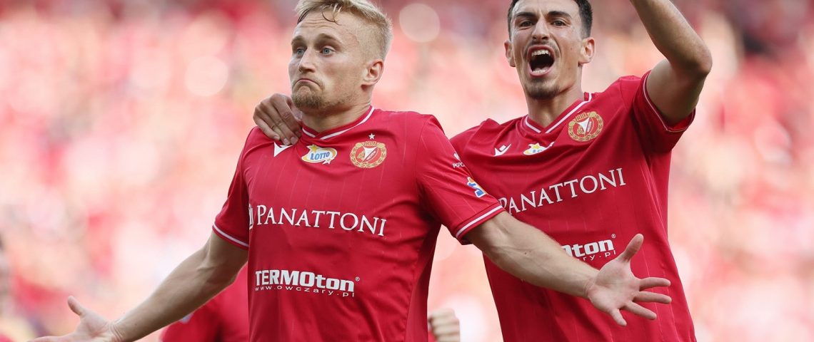 Bartłomiej Pawłowski i Juljan Shehu, Widzew Łódź - Cracovia/fot. Marcin Bryja, widzew.com