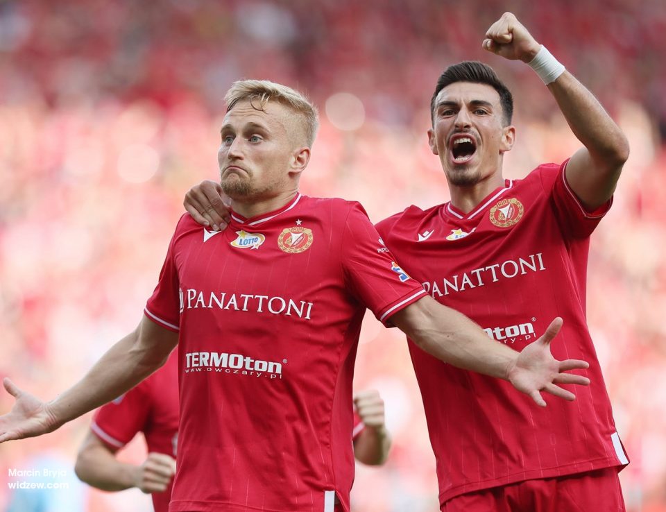 Bartłomiej Pawłowski i Juljan Shehu, Widzew Łódź - Cracovia/fot. Marcin Bryja, widzew.com