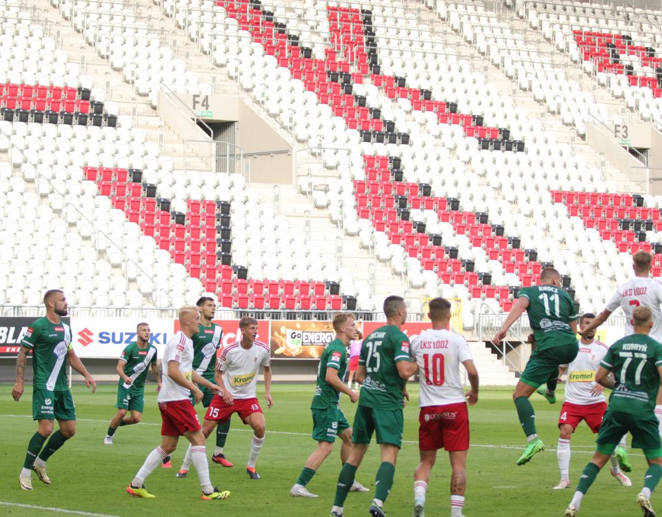 Zawodnicy ŁKS-u Łódź zagrali z Olimpią Grudziądz