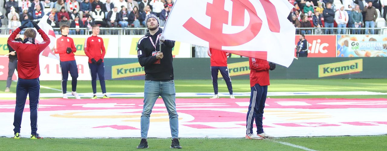 Kibice na stadionie ŁKS-u przed meczem ŁKS - Ruch