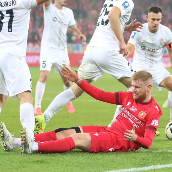 Sebastian Kerk z Widzewa Łódź.