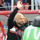 Żeljko Sopić, trener Widzewa na stadionie Widzewa