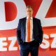Jos Amsing, prezes CoBouw Polska, na stadionie Widzewa