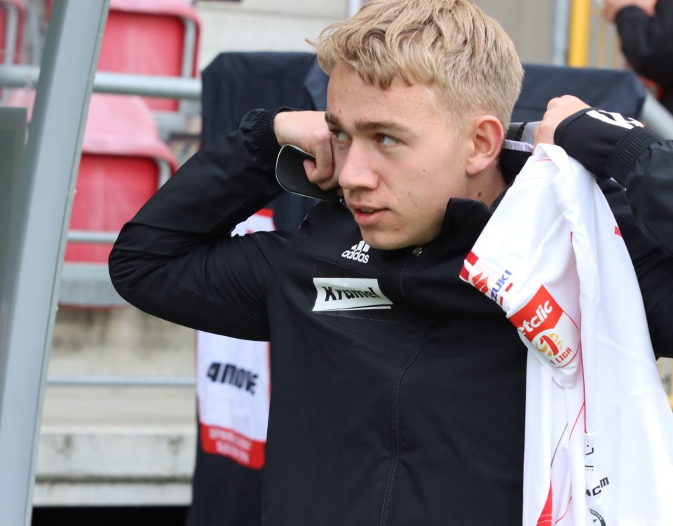 Mateusz Wzięch jest coraz bliżej wywalczenia sobie miejsca w składzie ŁKS-u