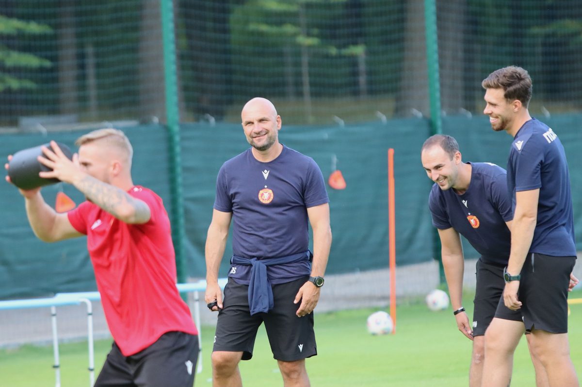 Trening Widzewa przed 1. kolejką. Żeljko Sopić