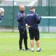 Trening Widzewa. Żeljko Sopić i sztab