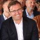 Konferencjca Widzewa w Bukowcu. Na zdjęciu Robert Dobrzycki, właściciel Widzewa