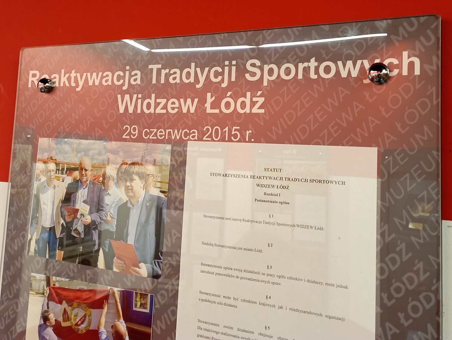 Wystawa 10-lecia Reaktywacji Tradycji Sportowych w Muzeum Widzewa