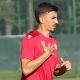 Widzew Łódź trenuje przed spotkaniem z Cracovią. Udziału w pełnych zajęciach nie wziął jednak Juljan Shehu. Trenował do momentu rozpoczęcia gierki.