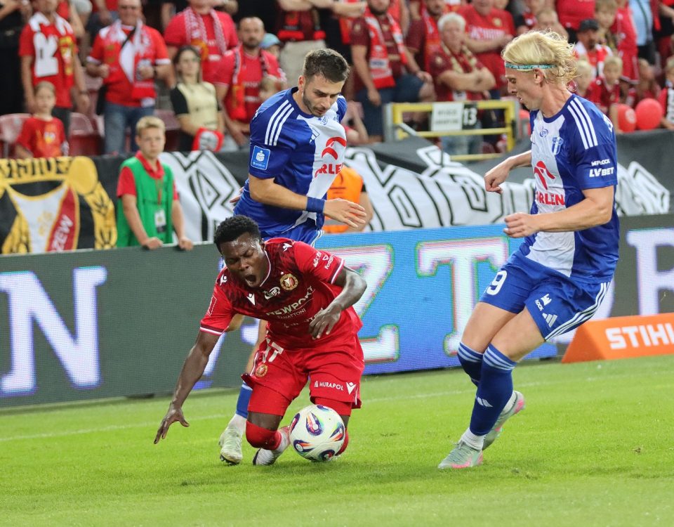 Widzew Łódź - Wisła Płock Samuel Akere