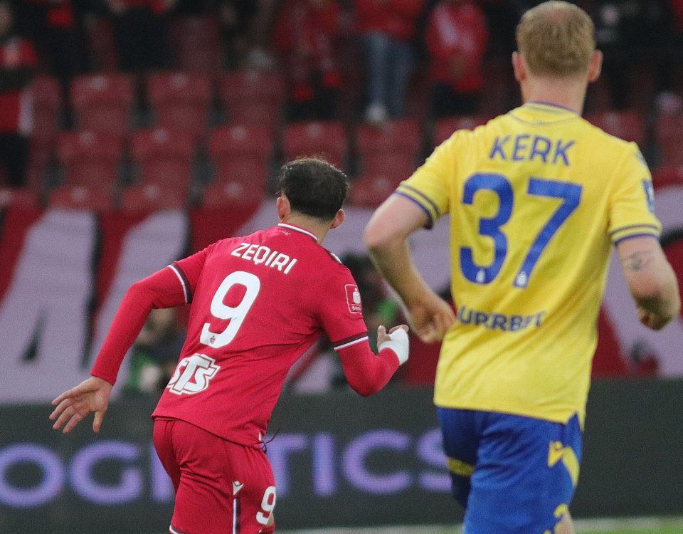 Andi Zeqiri i Sebastian Kerk. Widzew Łódź - Arka Gdynia