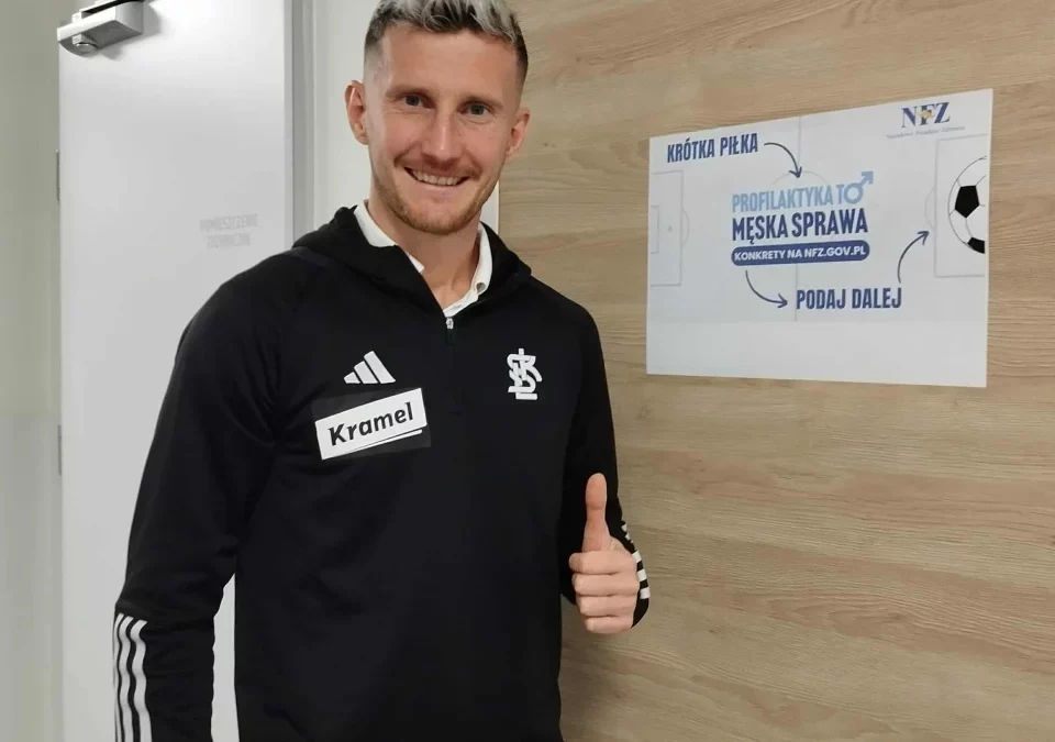 Piłkarze ŁKS-u wzięli udział w profilaktycznych badaniach podczas akcji Movember. Jednym z nich był kapitan drużyny, Piotr Głowacki.